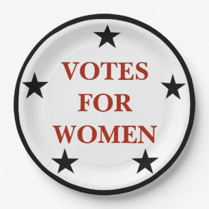 Women's Rights Vote suffragette commemorative Paper Plate