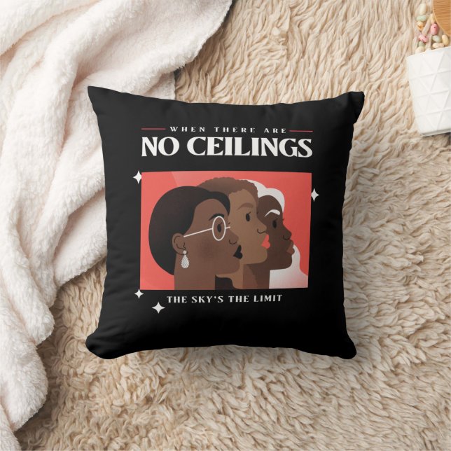 Women's Rights | When there are no ceilings BLM   Cushion (Blanket)