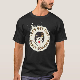 Womens Roaring 20s Hats Costume Mum 2020s Leopard T-Shirt