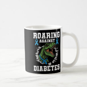 Womens Roaring Against Diabetes V-neck Coffee Mug