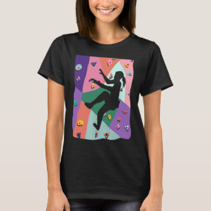 Womens Rock Climbing Bouldering Climber T-Shirt