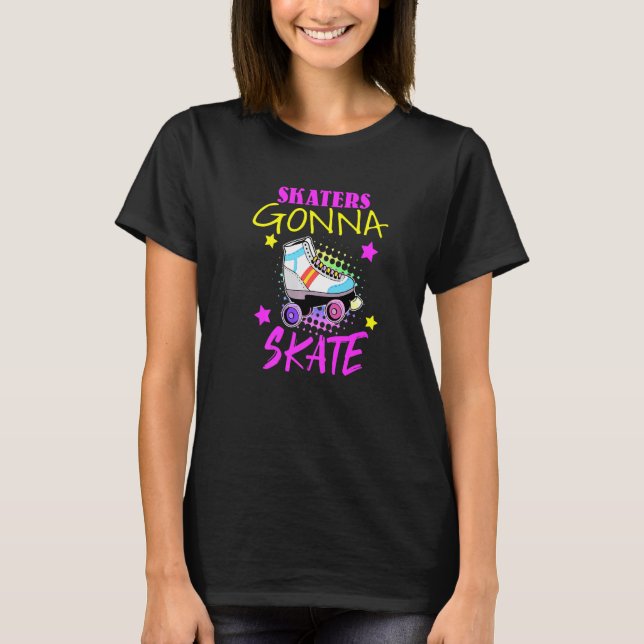 Womens Roller Skating Roller Skate T-Shirt (Front)