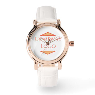 Women's Rose Gold Luxury Company Watch with Logo