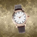 Women's Rose Gold Vintage Watch For Her<br><div class="desc">Women's Rose Gold Vintage Watch with Brown Leather Strap a gift for her! A great gift that special someone for any occasion!</div>