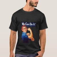 Womens Rosie The Riveter Poster We Can Do It Femin