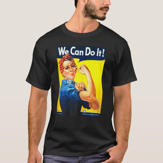 Womens Rosie The Riveter We Can Do It! Women's Fem T-Shirt (Front)