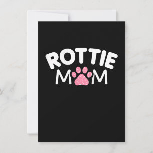 Womens Rottie Mum Apparel Rottweiler Owner Lover Thank You Card