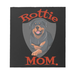 Womens Rottie Mum Premium Notepad