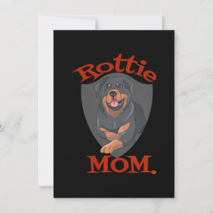 Womens Rottie Mum Premium Thank You Card