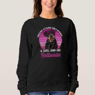 Womens Rottweiler Dog For Girls Kids Vintage Rott  Sweatshirt
