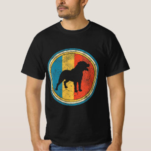Womens Rottweiler Dog Lover Distressed T-Shirt