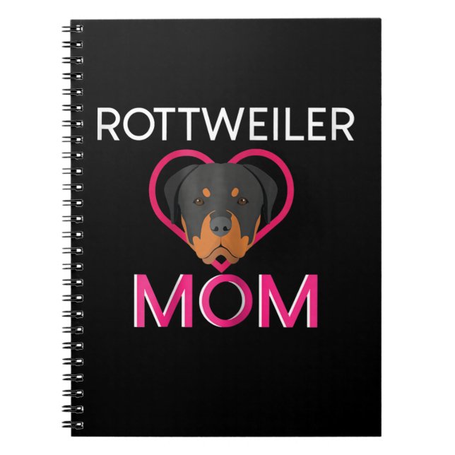 Womens Rottweiler Mum Notebook (Front)