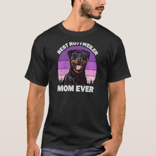 Womens Rottweiler Mum Vintage Mother's Day Rotty T-Shirt