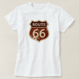 Women's ROUTE 66 Historic Road Sign | Landmark  T-Shirt