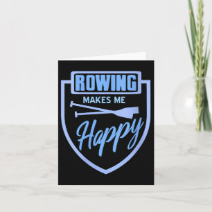 Womens Rowing Brings Me Joy Water Sports Crew Team Card