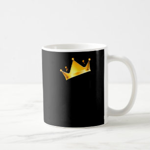 Womens Royal Black King Magic With Golden Crown, M Coffee Mug