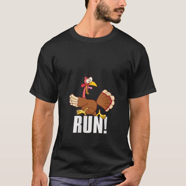 Womens Run Funny Thanksgiving Running 5k Race Turk T-Shirt (Front)