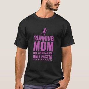 Womens Runner Fitness Running Mum T-Shirt