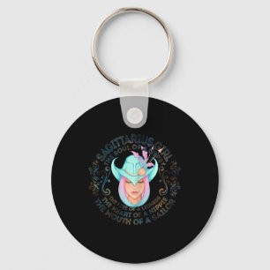Womens Sagittarius Girl The Soul Of A Gypsy Birthd Key Ring