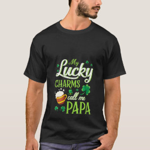 Womens Saint Patrick Beer Shamrocks My Lucky Charm T-Shirt
