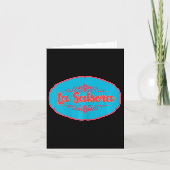 Womens Salsa Dancer la Salsera'  Card (Front)