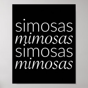Womens Samosas Mimosas Cute Brunch Matching Poster