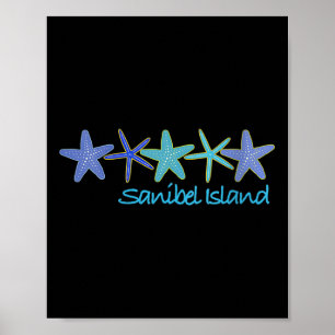 Womens Sanibel Island Tropical Vacation Beach V-ne Poster