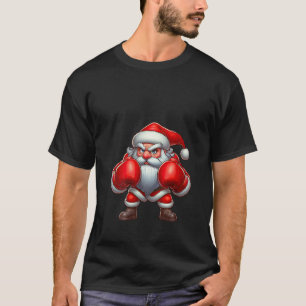 Womens Santa Claus Boxing Boxer Martial Arts Chris T-Shirt