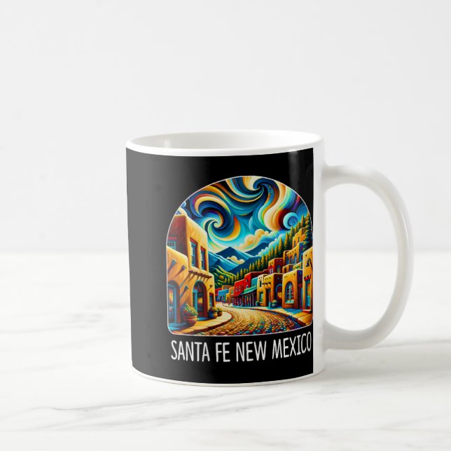 Womens Santa Fe New Mexico - Expressionism Art - V Coffee Mug (Right)