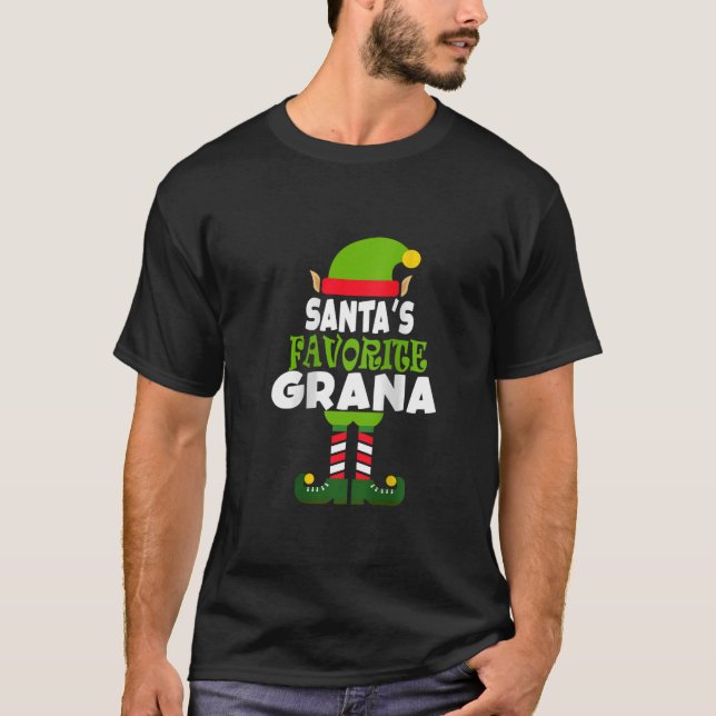 Womens Santa s Favourite Grana Funny Christmas Vac T-Shirt (Front)