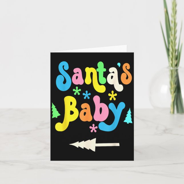Womens Santa's Baby-pregnancy Announcement Christm (Front)