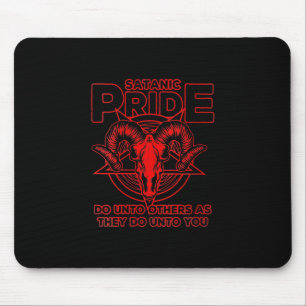 Womens Satanic Pride Satanism Pagan Goat Satan Mouse Pad