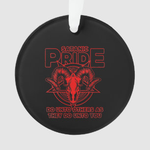 Womens Satanic Pride Satanism Pagan Goat Satan Ornament