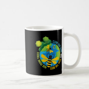 Womens Save The Bees - Environmental Protection Coffee Mug