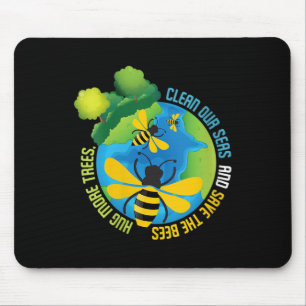 Womens Save The Bees - Environmental Protection Mouse Pad