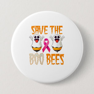 Womens Save the Boo Bees Breast Awareness Pi 7.5 Cm Round Badge