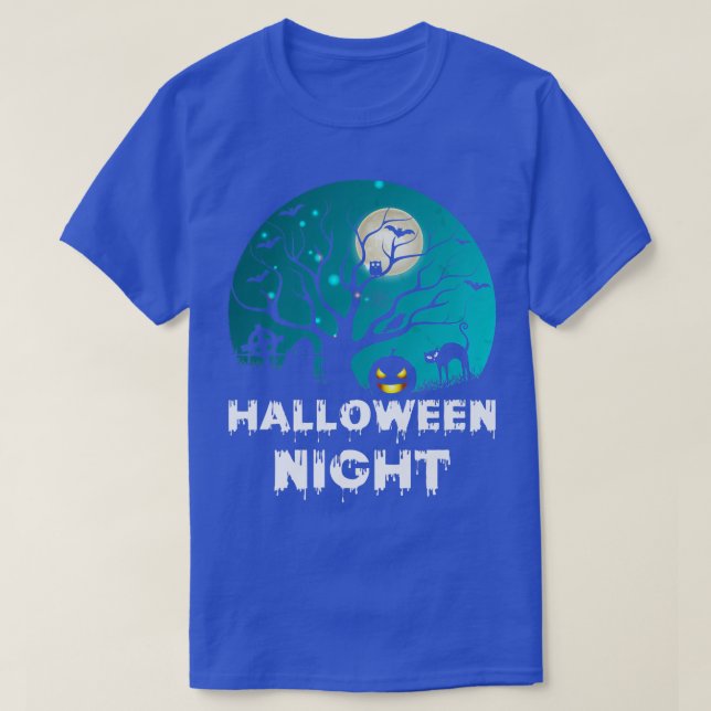 Womens Scary Halloween broom engraved pumpkin grav T-Shirt (Design Front)