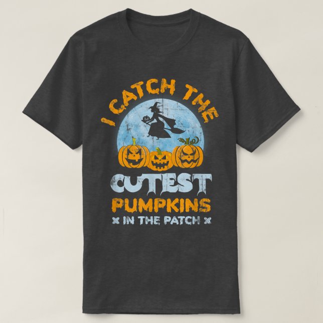 Womens Scary Halloween design engraved pumpkin T-S T-Shirt (Design Front)