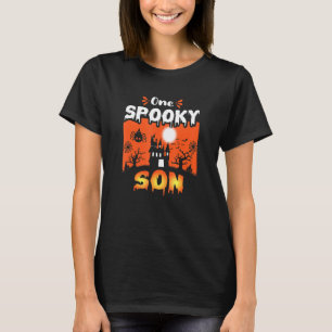 Womens Scary Spooky Halloween Haunted Castle Night T-Shirt