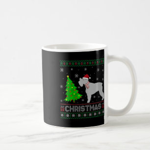 Womens Schnauzer Dog Xmas Tree Lighting Ugly Chris Coffee Mug