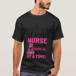 Womens School Nurse Saving The World One Ice Pack T-Shirt
