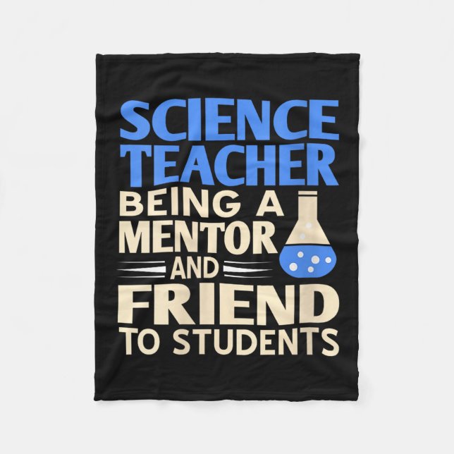 Womens Science Teacher Mentor And Friend To Studen Fleece Blanket (Front)