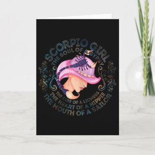 Womens Scorpio Girl The Soul Of A Gypsy Birthday H Card