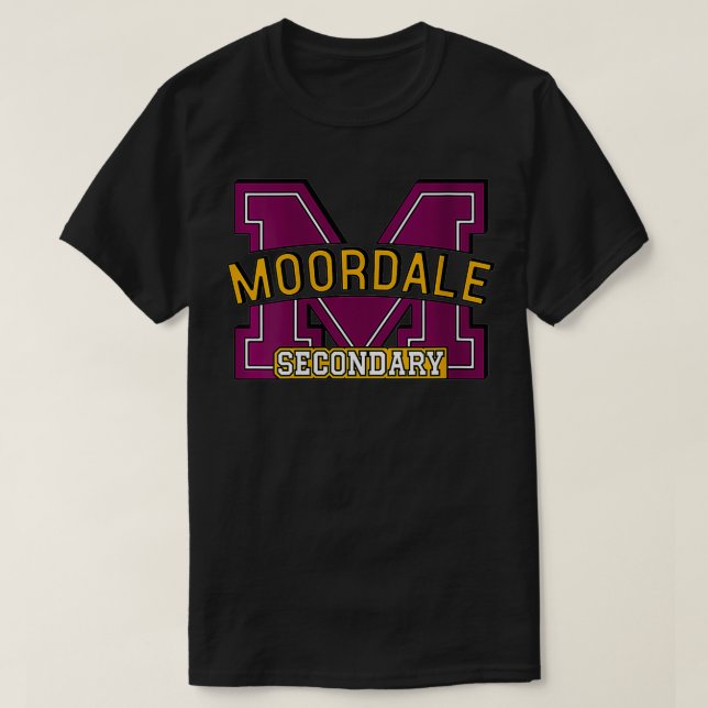 Womens Se Education Moordale Secondary Logo VNeck  T-Shirt (Design Front)
