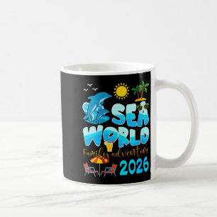 Womens Sea World Family Adventure Trip 2026 Beach Coffee Mug