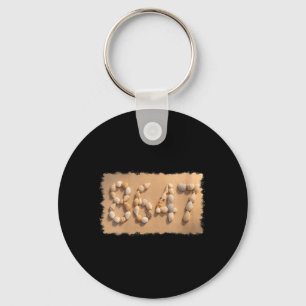 Womens Seashells Sea Shells Summer Beach 1 Key Ring