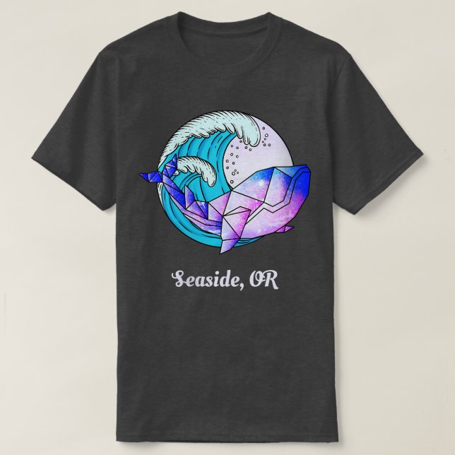 Womens Seaside OR Japanese Paint Geometric Orca Ki T-Shirt (Design Front)