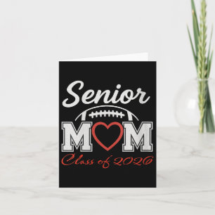 Womens Senior Football Mum Cl Of 2026 Graduation G Card