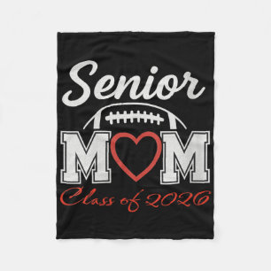 Womens Senior Football Mum Cl Of 2026 Graduation G Fleece Blanket