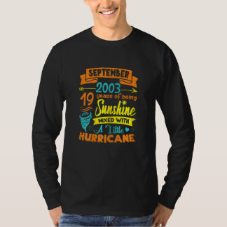 Womens September 2003 19 Years Old Sunshine Mixed T-Shirt